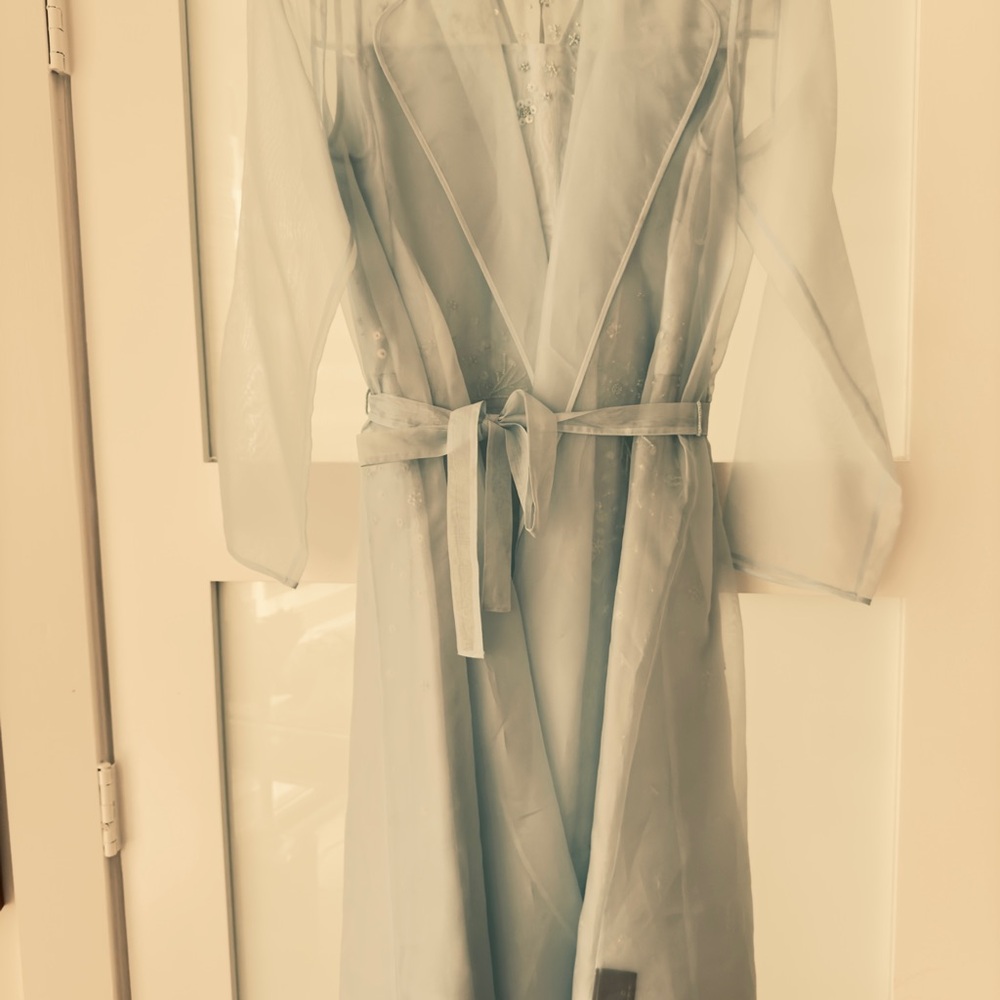 Sheer Light Blue Robe & Dress